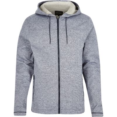 Navy zip-up hoodie